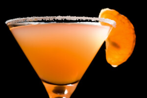 Bitter orange & cardamom martini