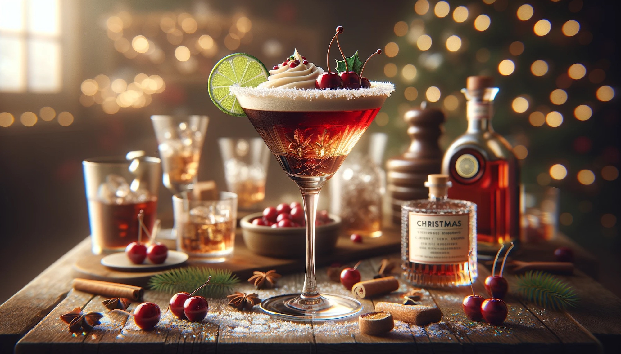 Christmas Cake Martini cocktail recipe-image