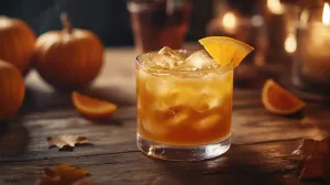 Pumpkin Whiskey Smash